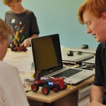 Lab students and computer science.